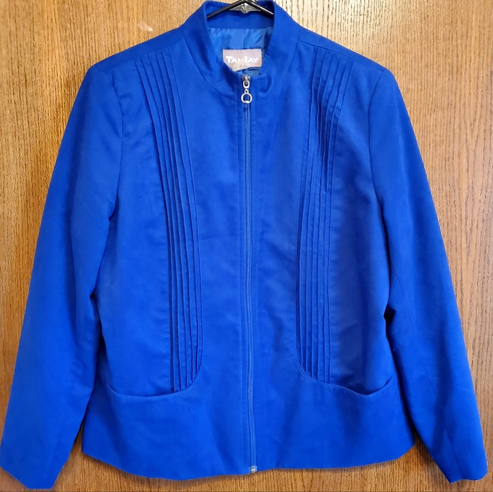 TanJay Royal Blue Bomber Jacket